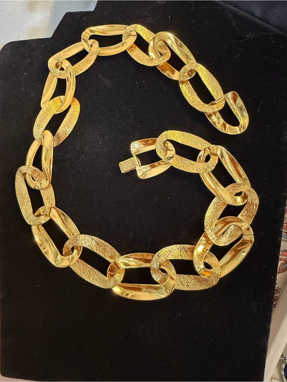 Napier Bold Gold Link Necklace - Picture 2 of 5